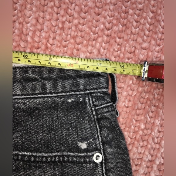Rag & Bone Black Denim Cut Off Skirt size 25 NWOT - Picture 7 of 9